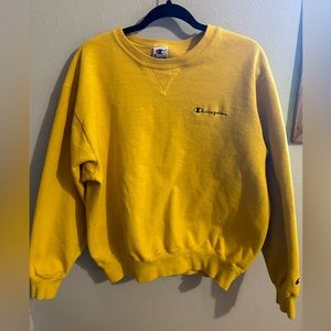 Champion Crewneck - Yellow - Size XL